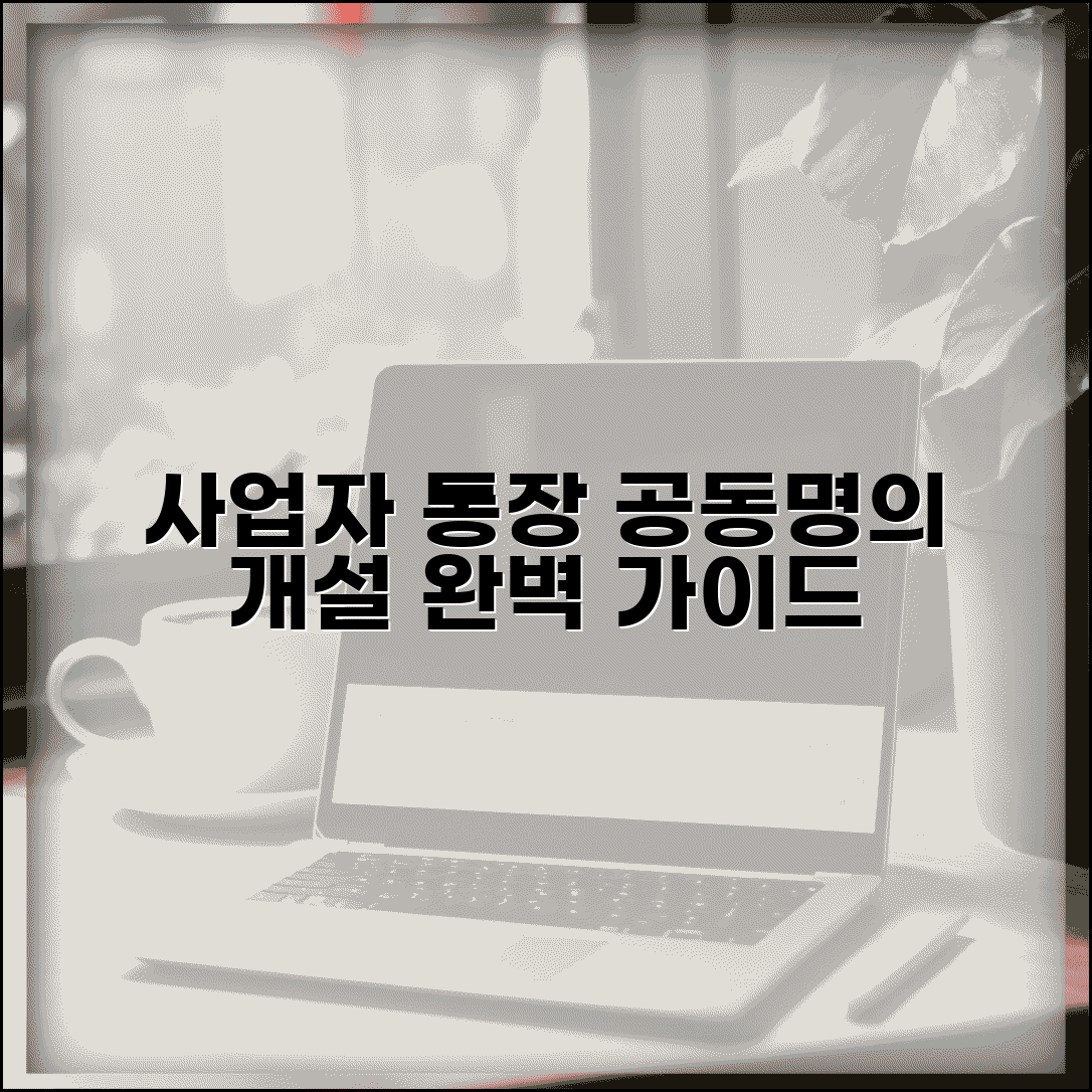 사업자통장 공동명의 개설 방법 | 공동 사업자통장 완벽 개설법