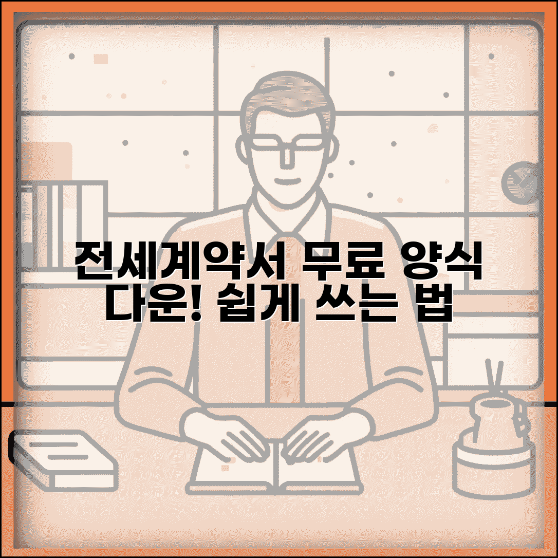 부동산전세계약서무료 양식 다운로드 | 표준계약서 작성법