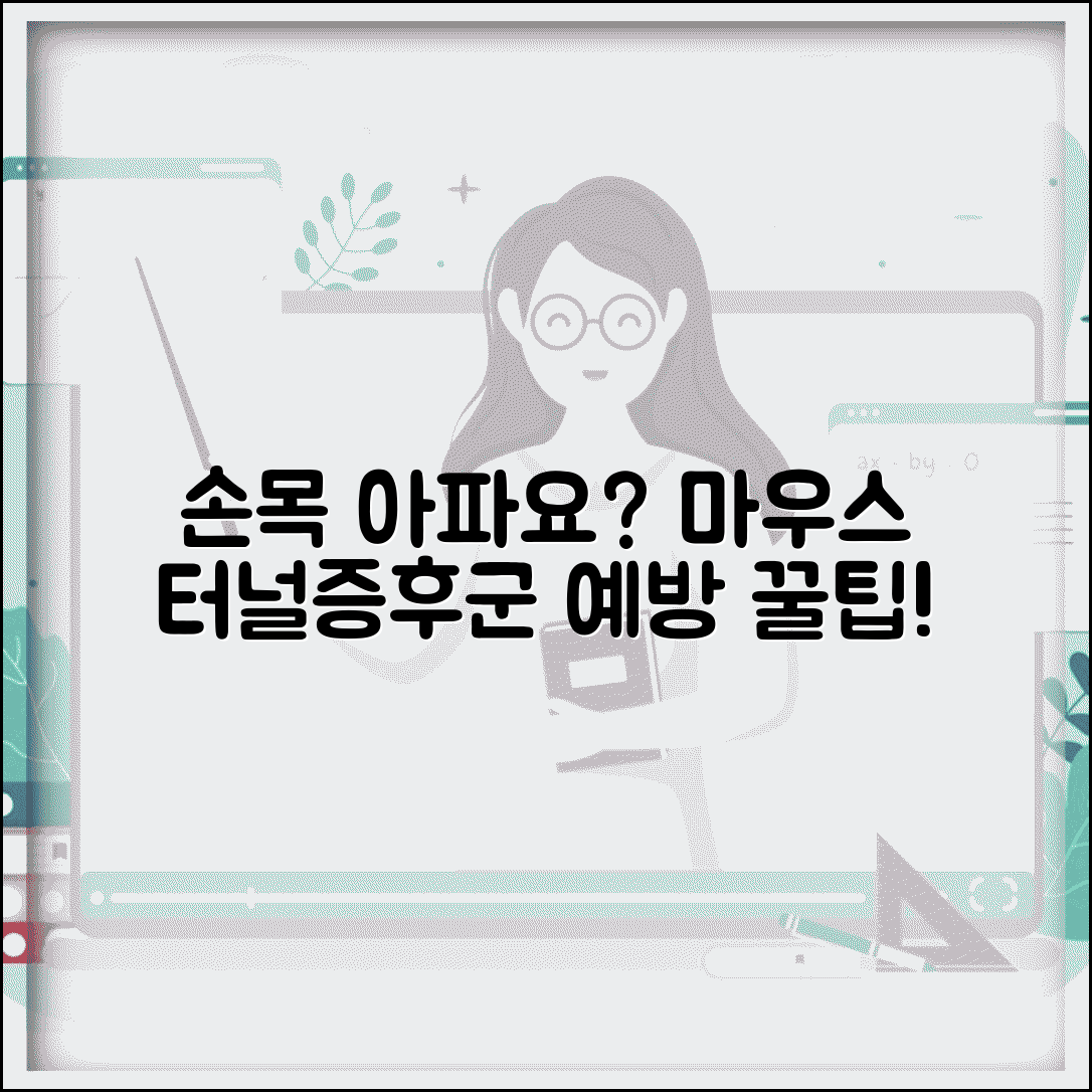 손목 마우스 사용할 때 아픈데 예방법 있나요 | 손목터널증후군 | 마우스 사용 | 예방