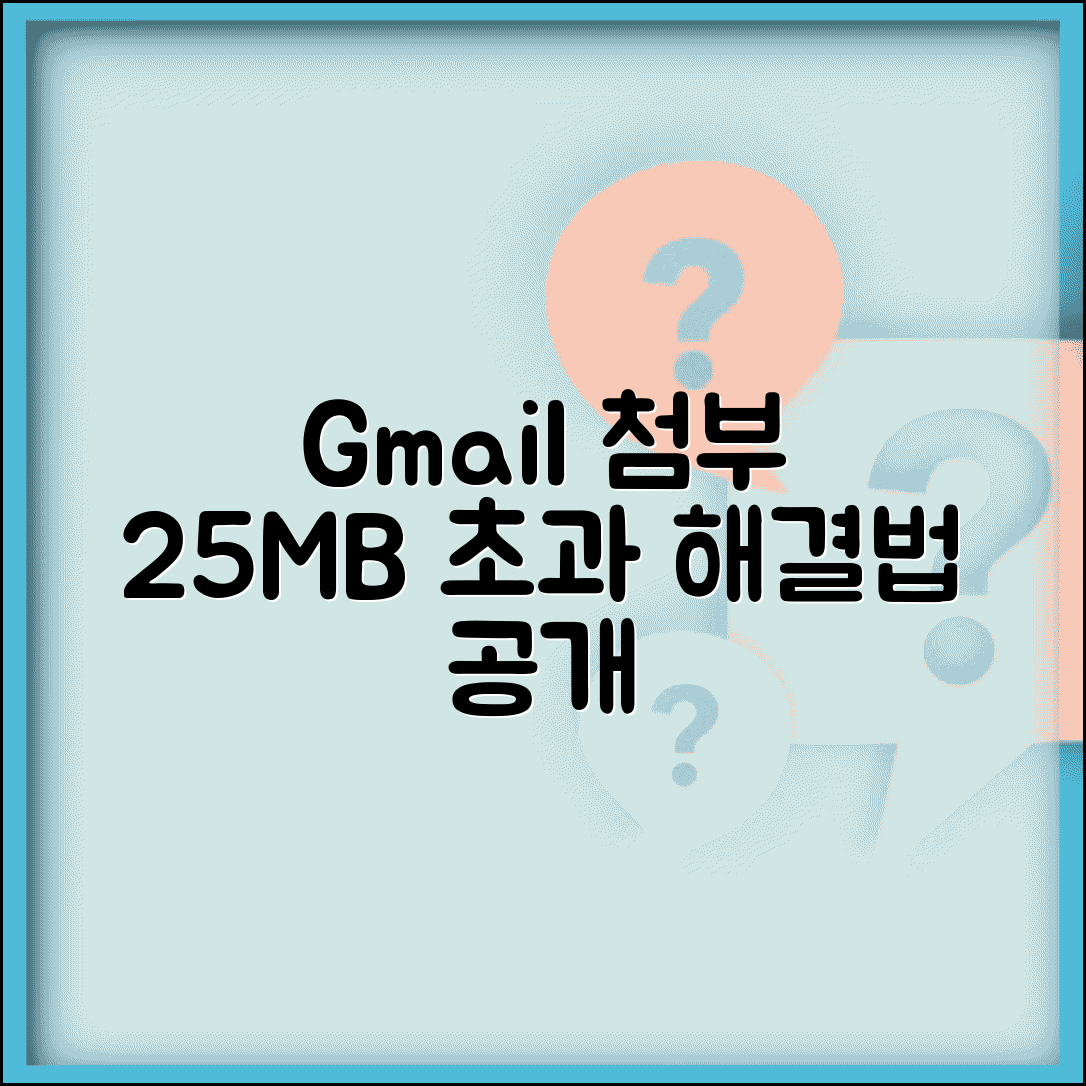 지메일 첨부파일 용량 제한 해결책 | 25MB 초과 파일 보내기
