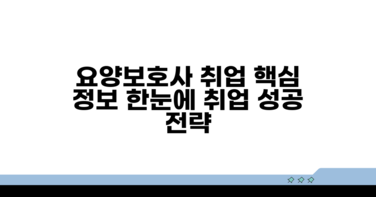 요양보호사 취업 정보 한눈에