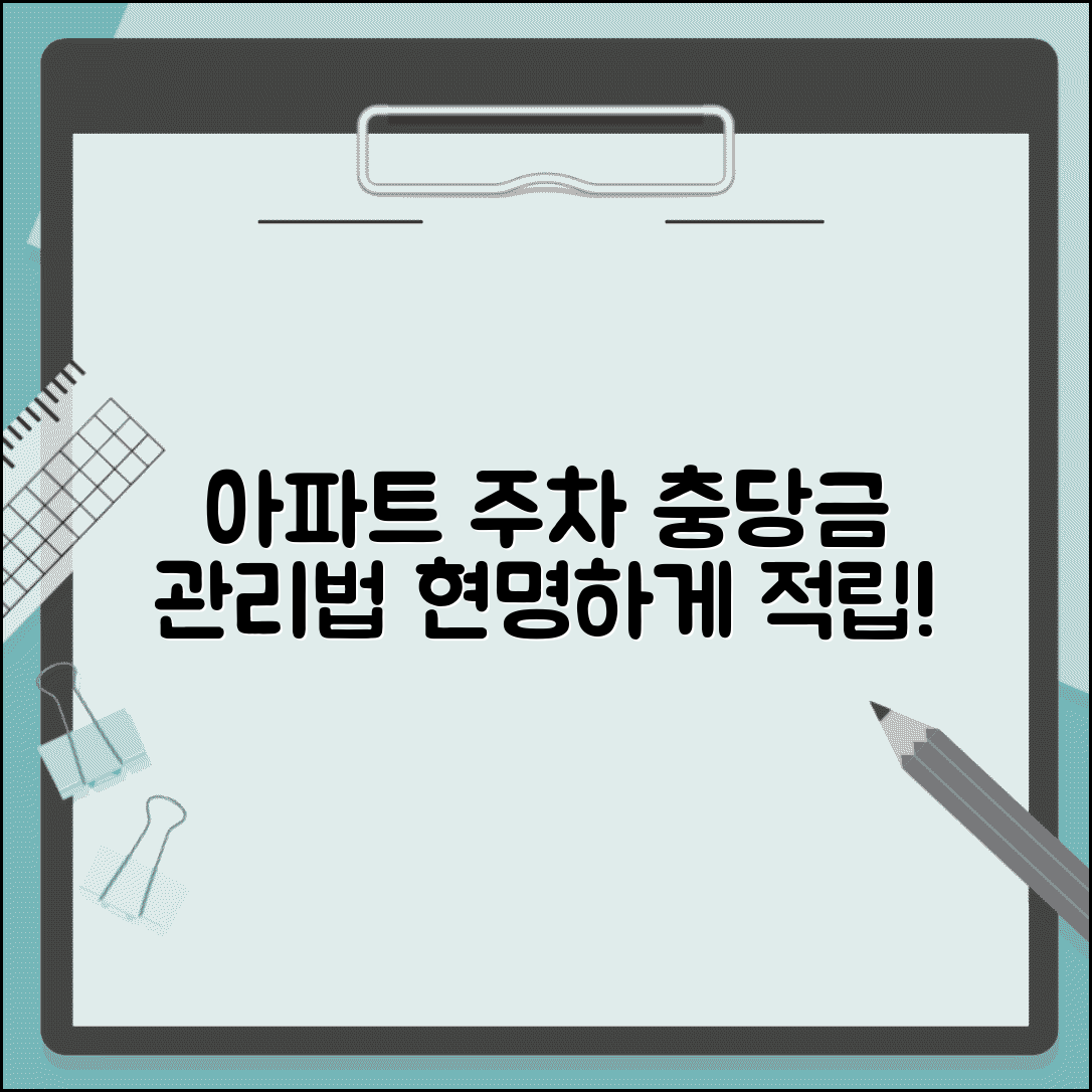 아파트 주차충당금 관리 | 공동주택 주차장 충당금 적립