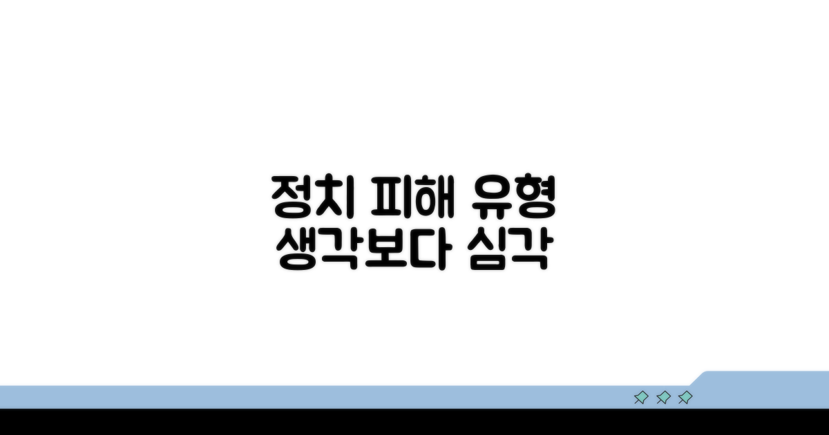 정치적 사건으로 인한 피해 유형