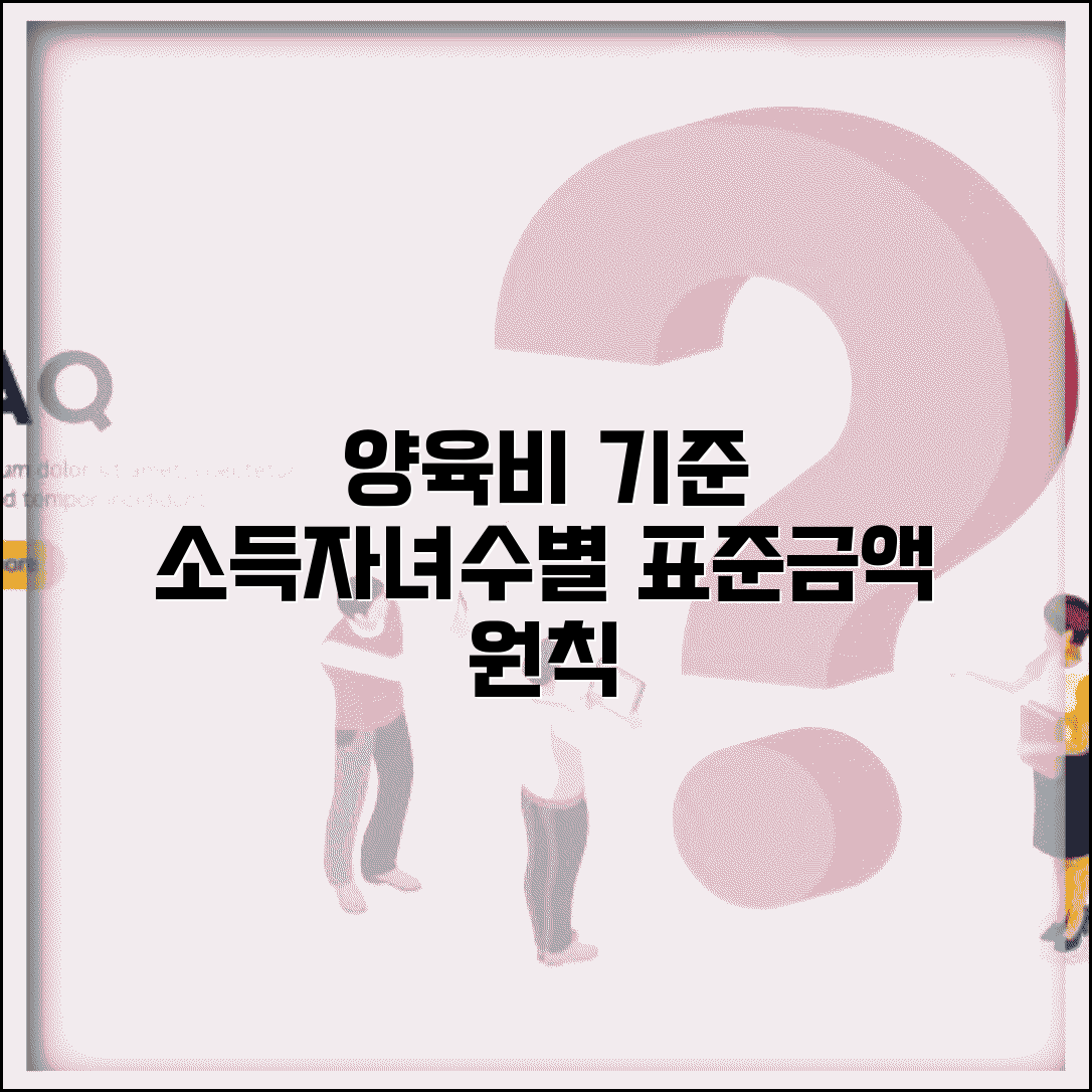 양육비 산정표 법원 적용 기준 | 소득별 자녀수별 양육비 표준 금액과 산정 원칙