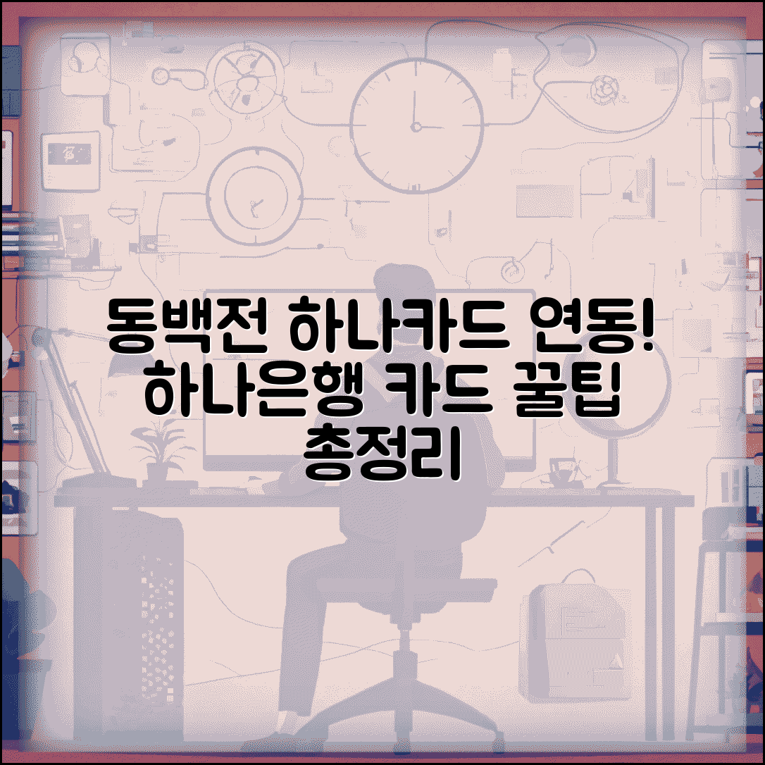 동백전 하나카드 연동 방법과 하나은행 카드 연계 총정리