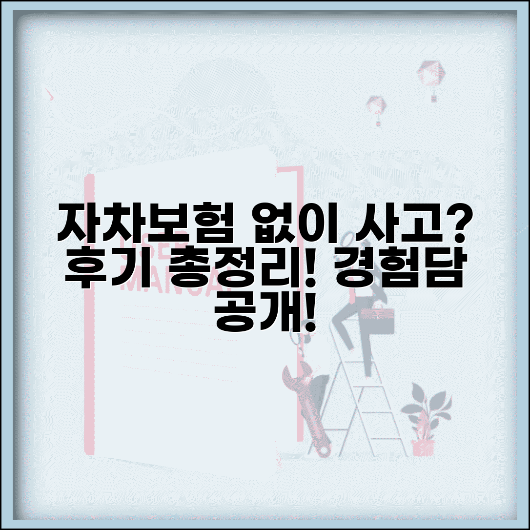 자차보험 미가입 디시 후기 경험담 총정리