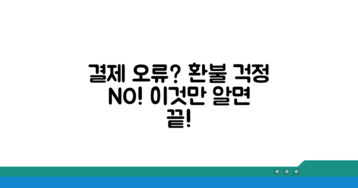 결제 거절 및 환불 규정 상세 안내