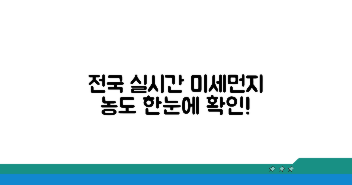 전국 실시간 미세먼지 농도 확인