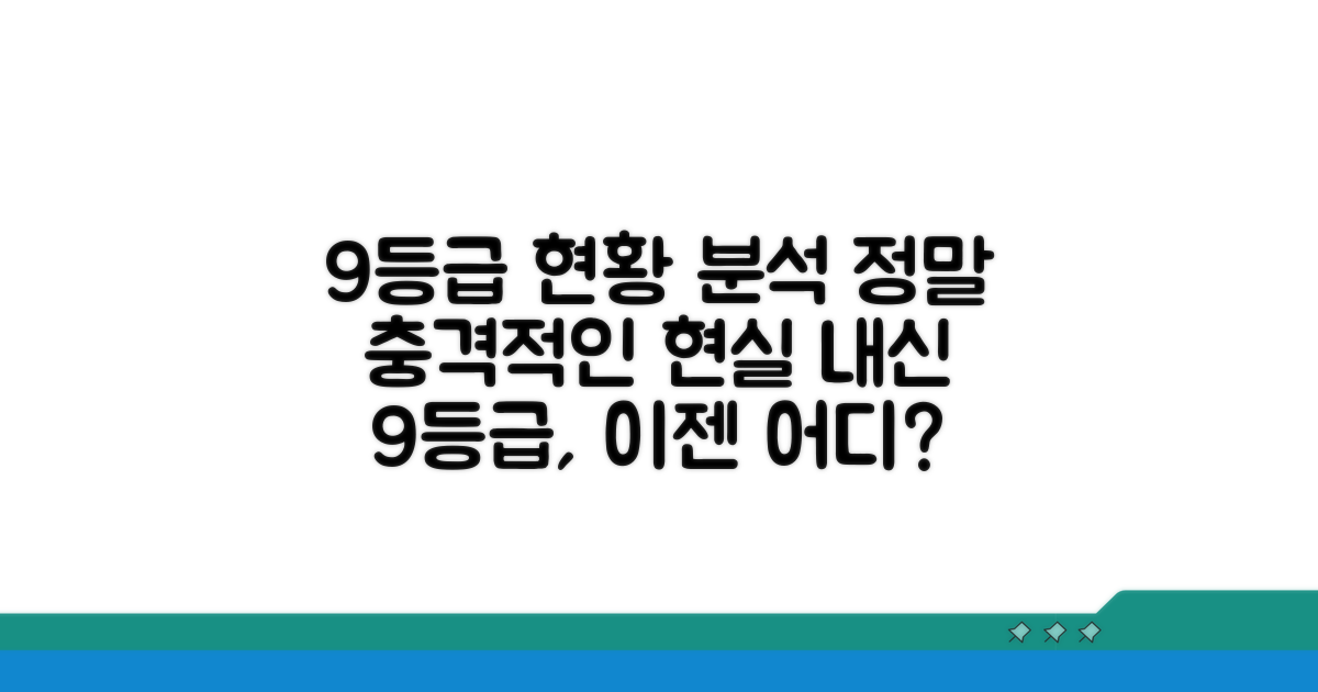 고등학교 9등급 분포 현황 분석