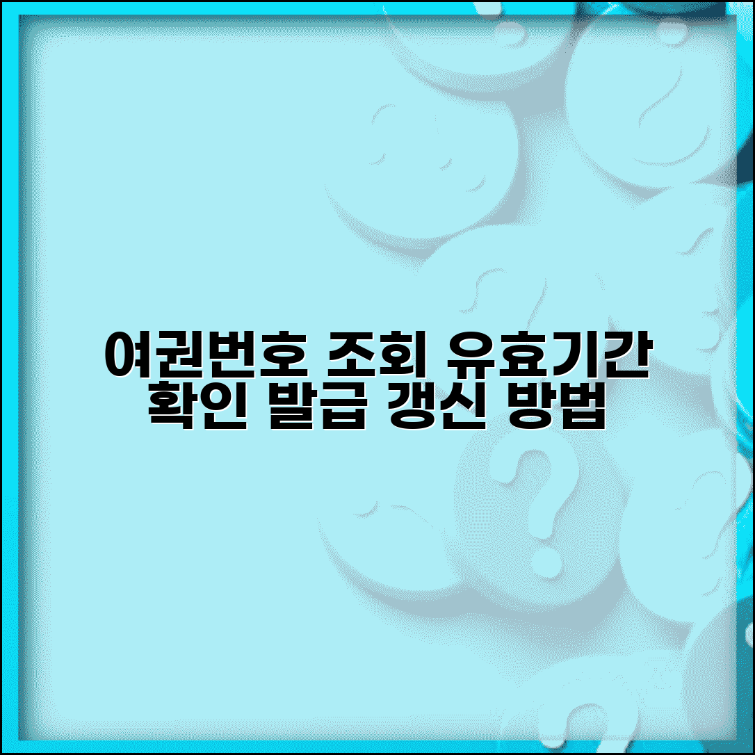 여권번호 조회 안전하게 하는 방법 | 유효기간 확인 절차 및 발급 갱신 방법