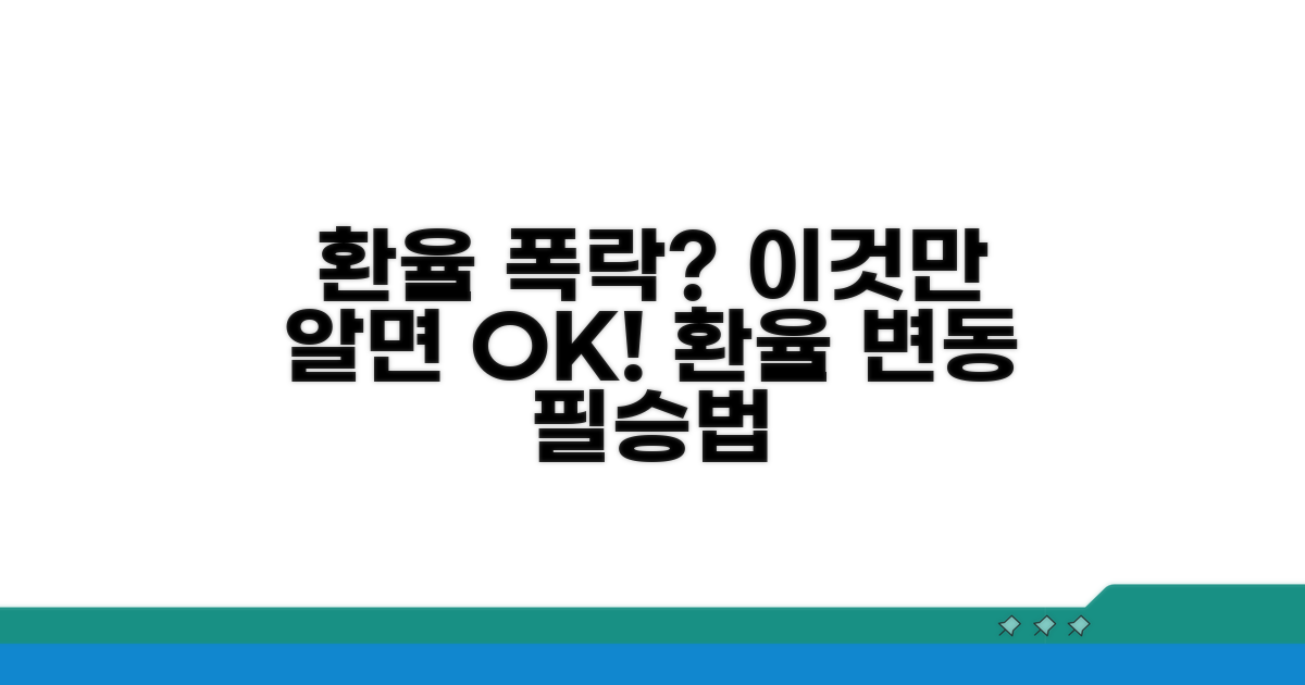 환율 변동 시 대처 요령 총정리