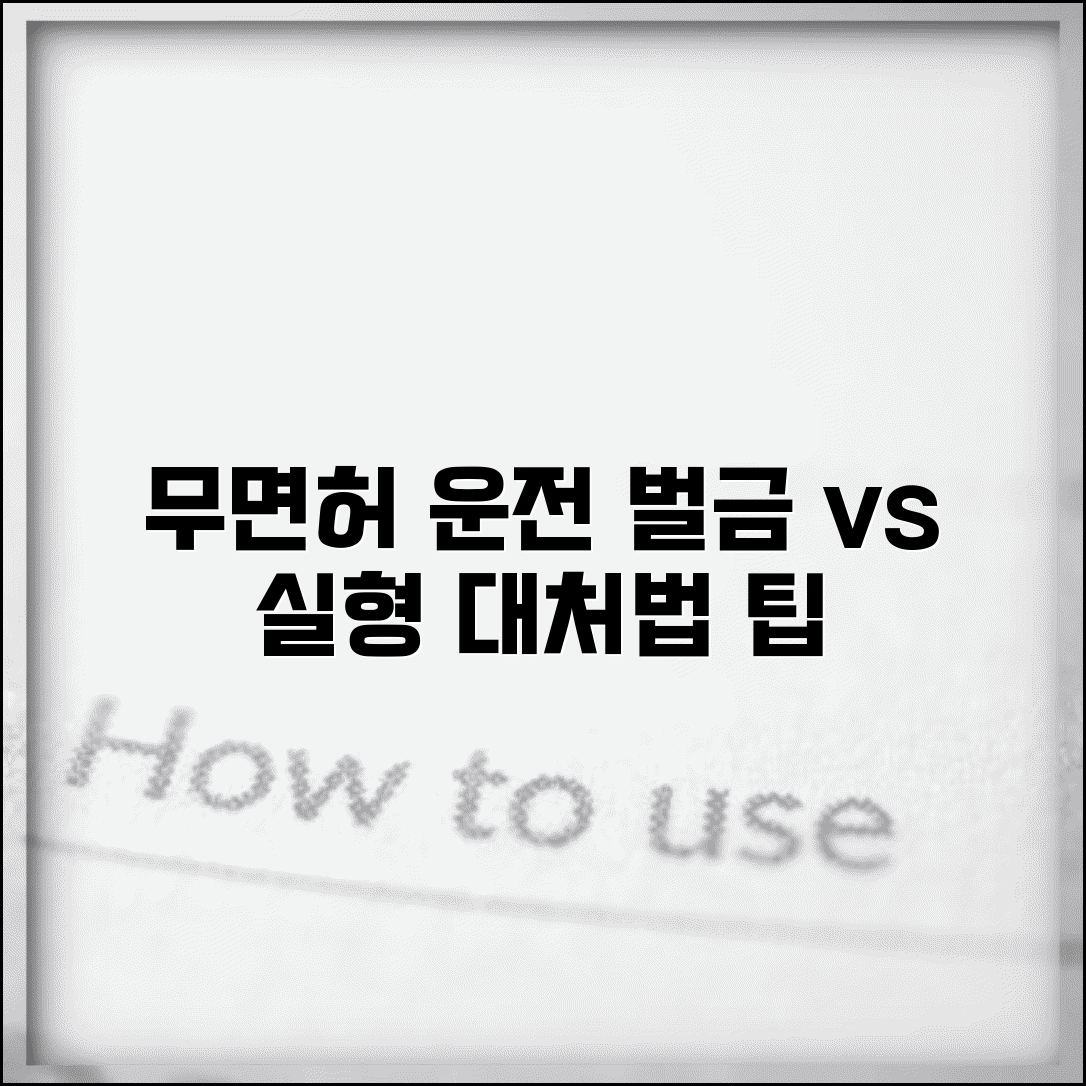 무면허 운전 적발 시 벌금형 vs 실형 기준 및 대처법 | 형량, 위반 시 대처 팁