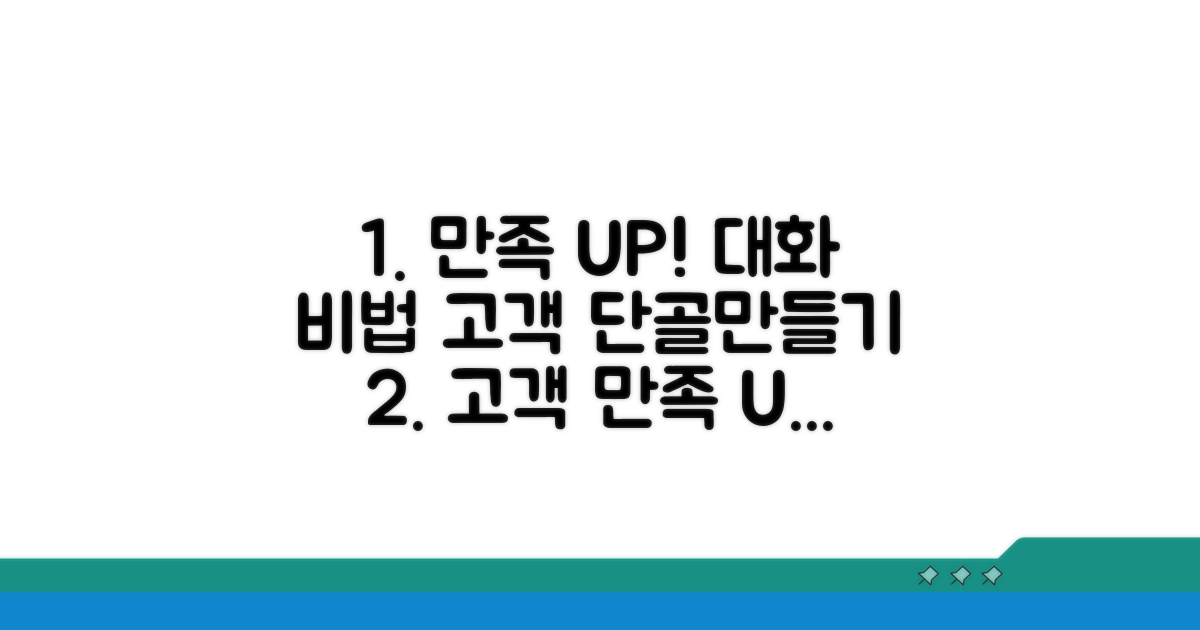고객 만족 높이는 대화 노하우