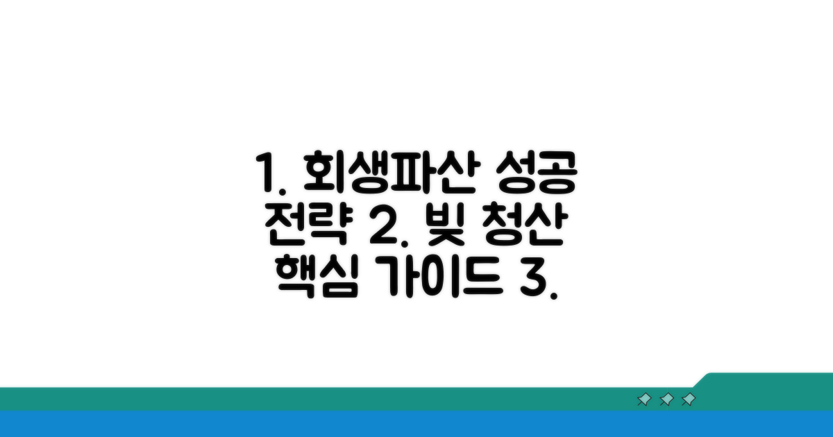 성공적인 회생 파산을 위한 전략