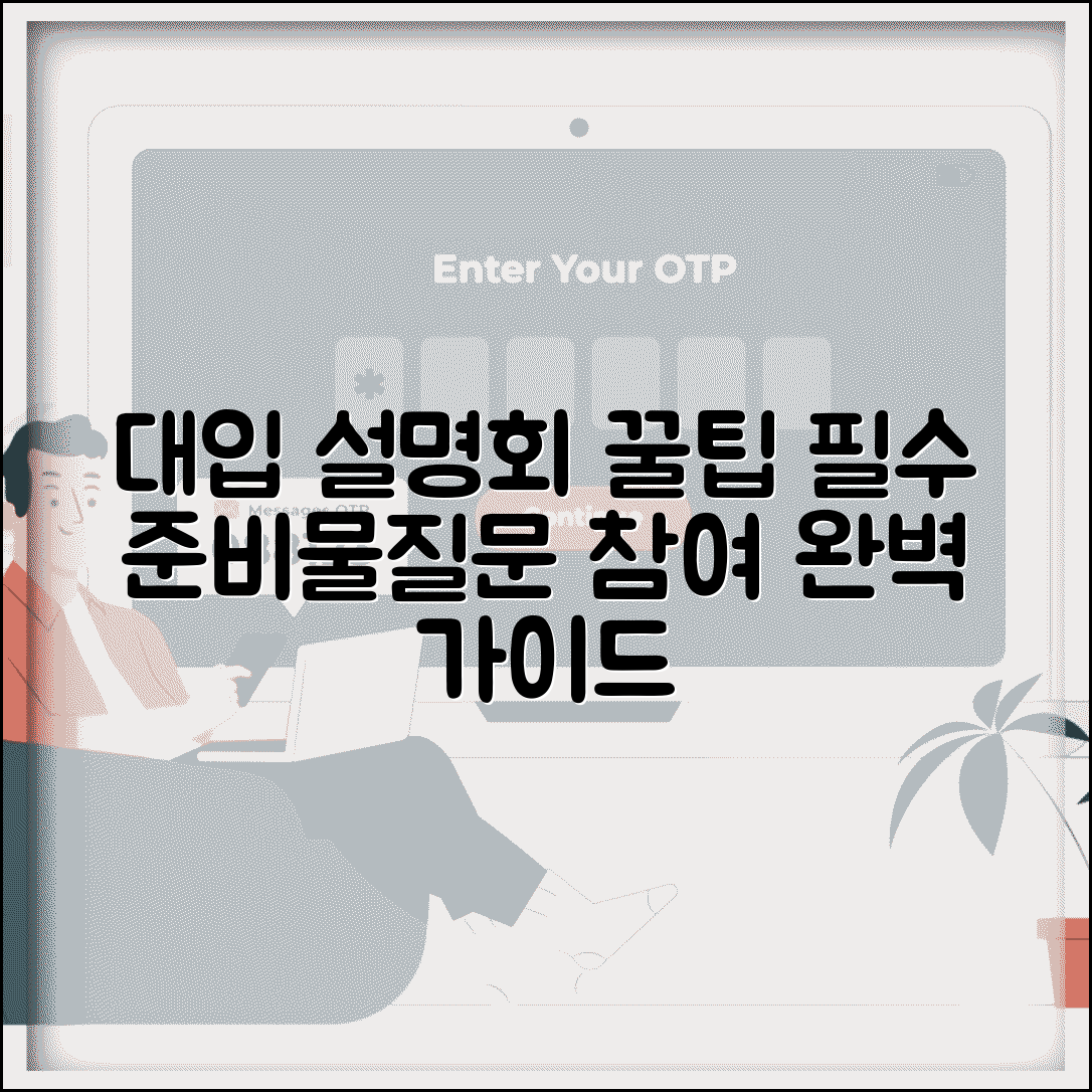 대입 설명회 참여 방법 질문 리스트 | 준비 사항, 후기, 질문 요약