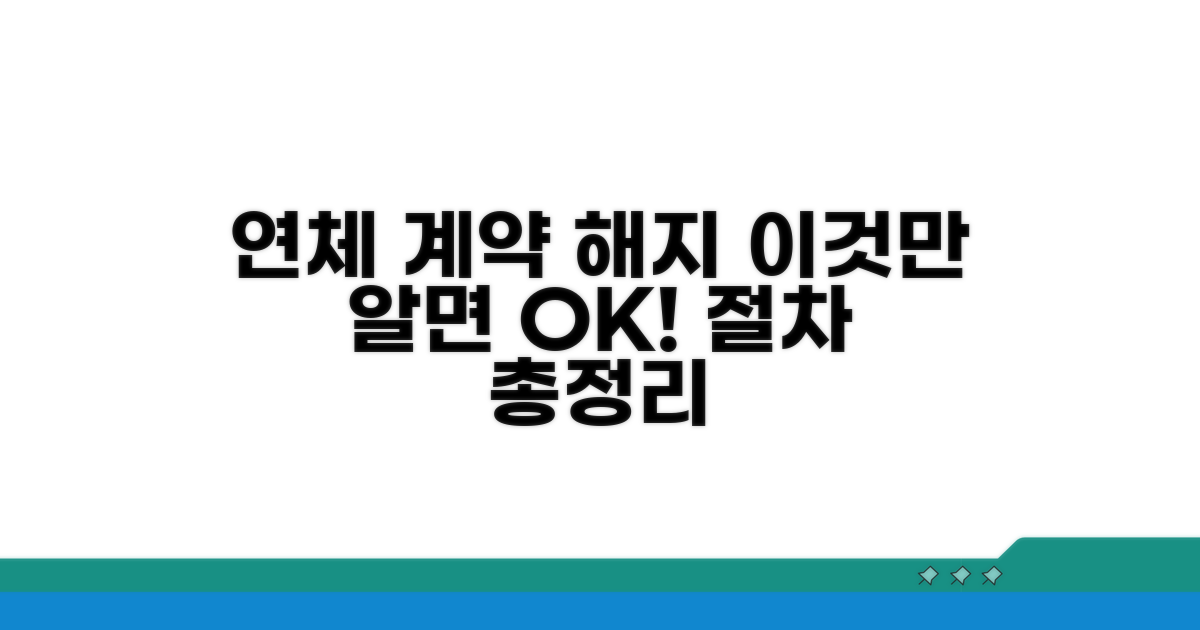 연체 시 계약 해지 절차 알아보기