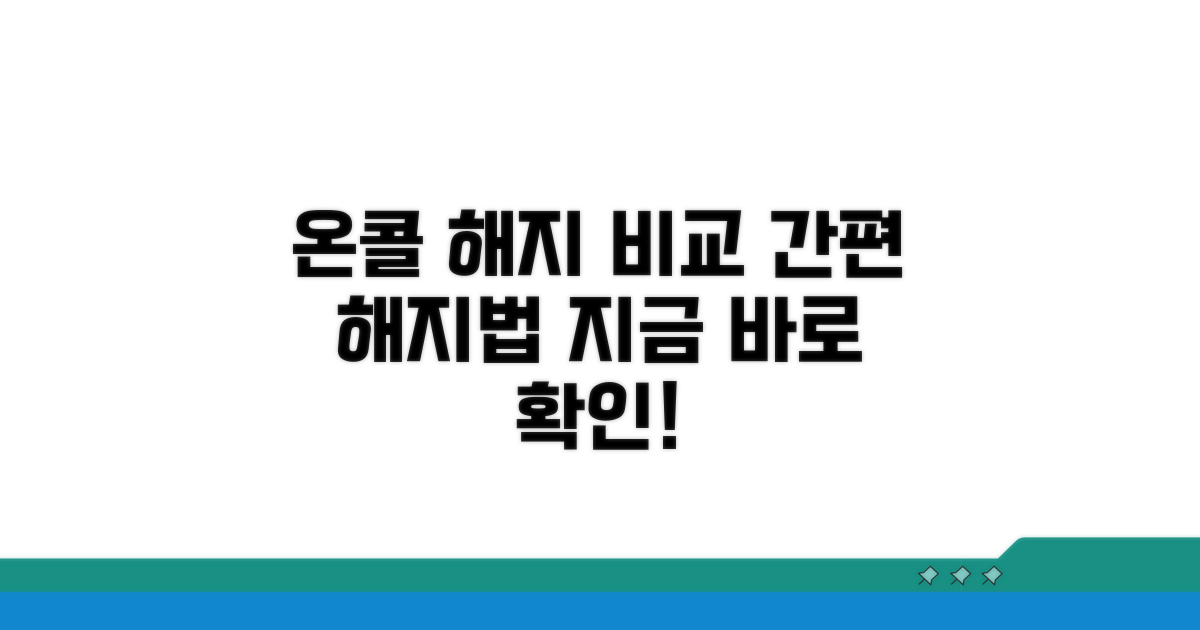 온라인/전화 해지 방법 비교