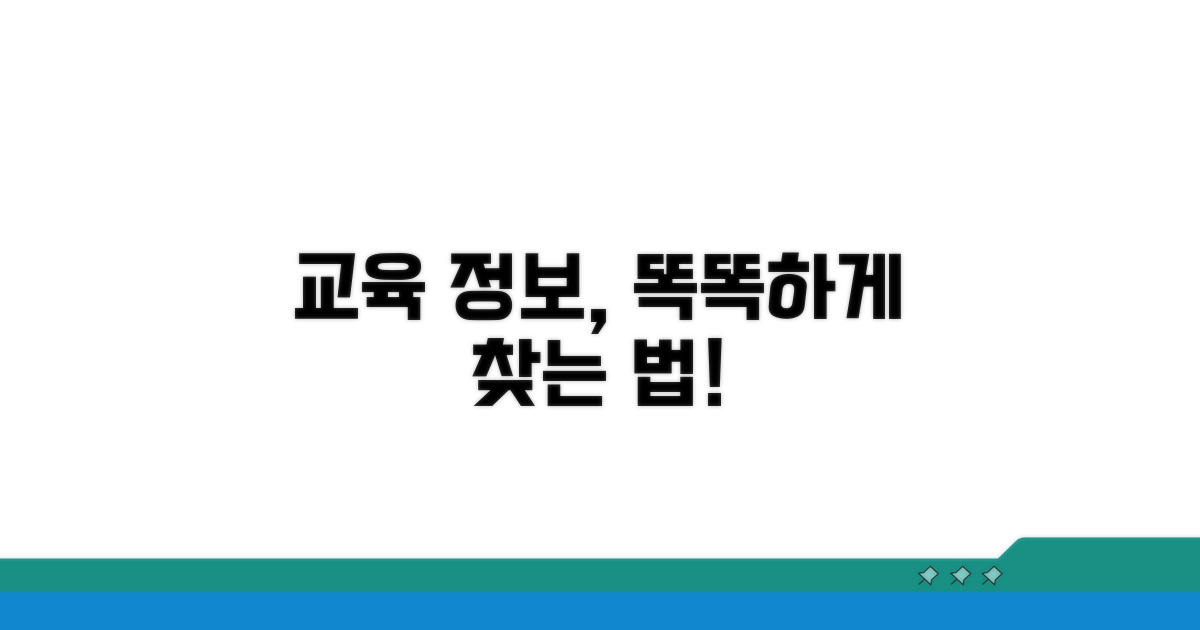 똑똑하게 교육 정보 찾는 방법