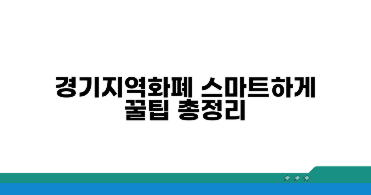 경기지역화폐, 스마트하게 활용하는 법