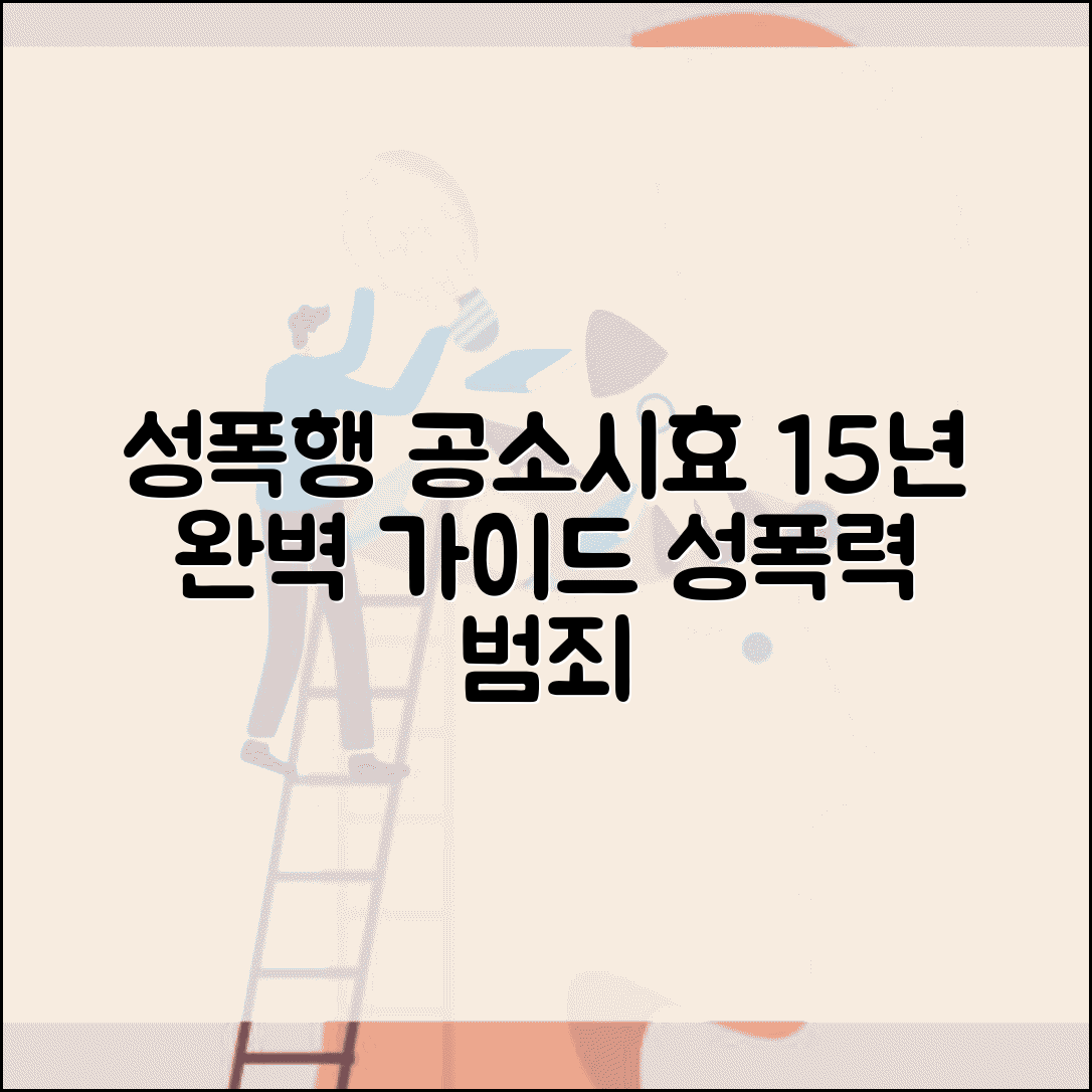 성폭행 공소시효 15년 기간 적용 | 성폭력 범죄 공소시효 완벽 가이드