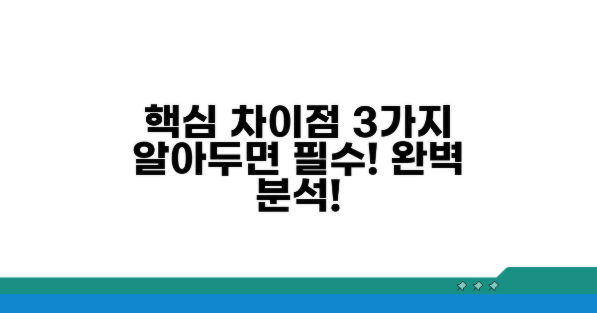 핵심 차이점 3가지 분석