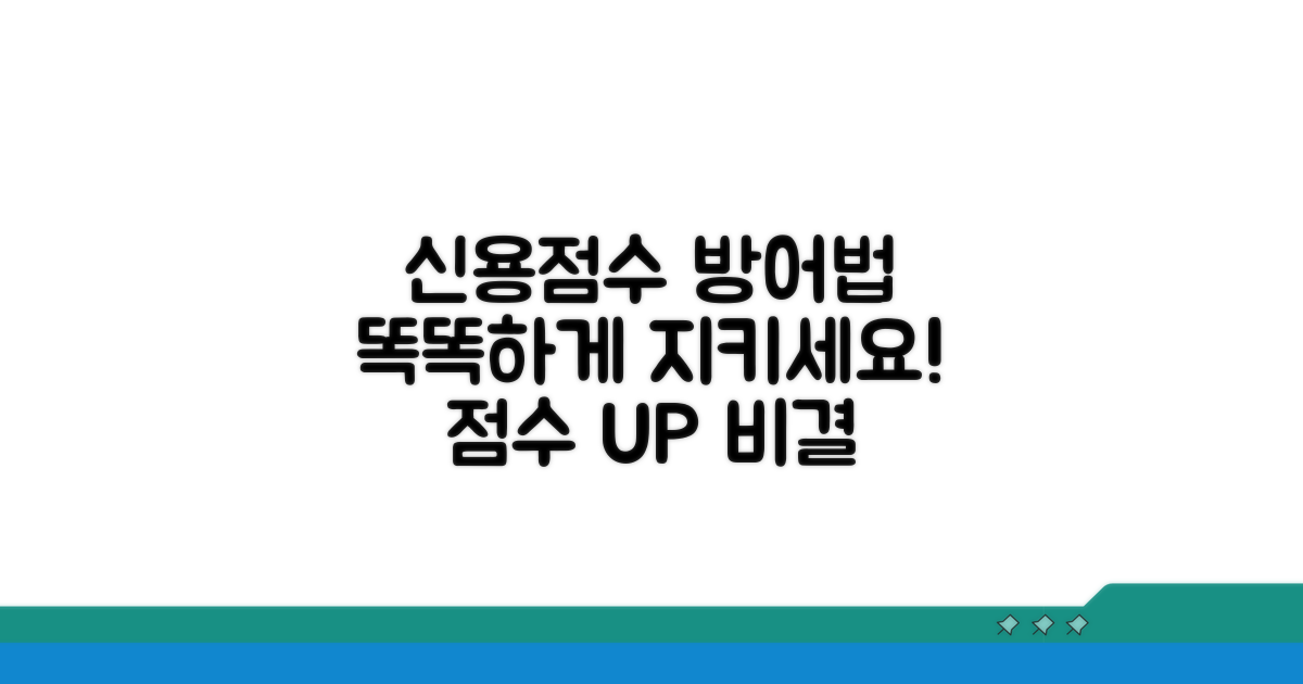 신용점수 방어하는 현명한 대처법