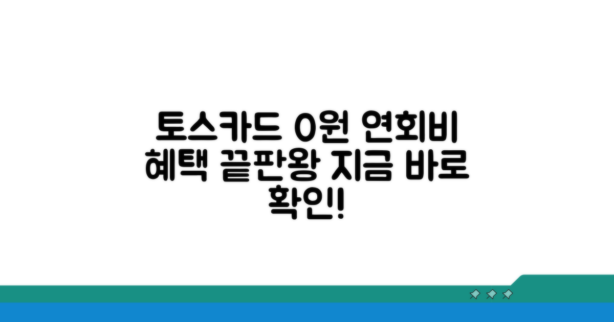 토스카드 연회비 0원 혜택 총정리