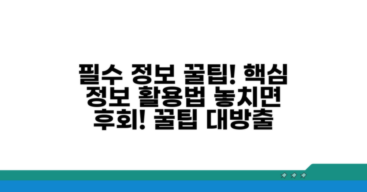 필수 정보와 활용 팁