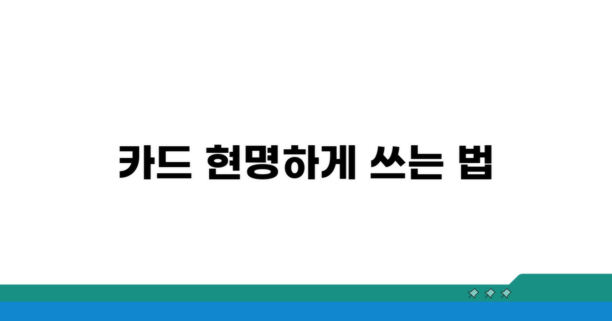 카드 관리법과 현명한 사용