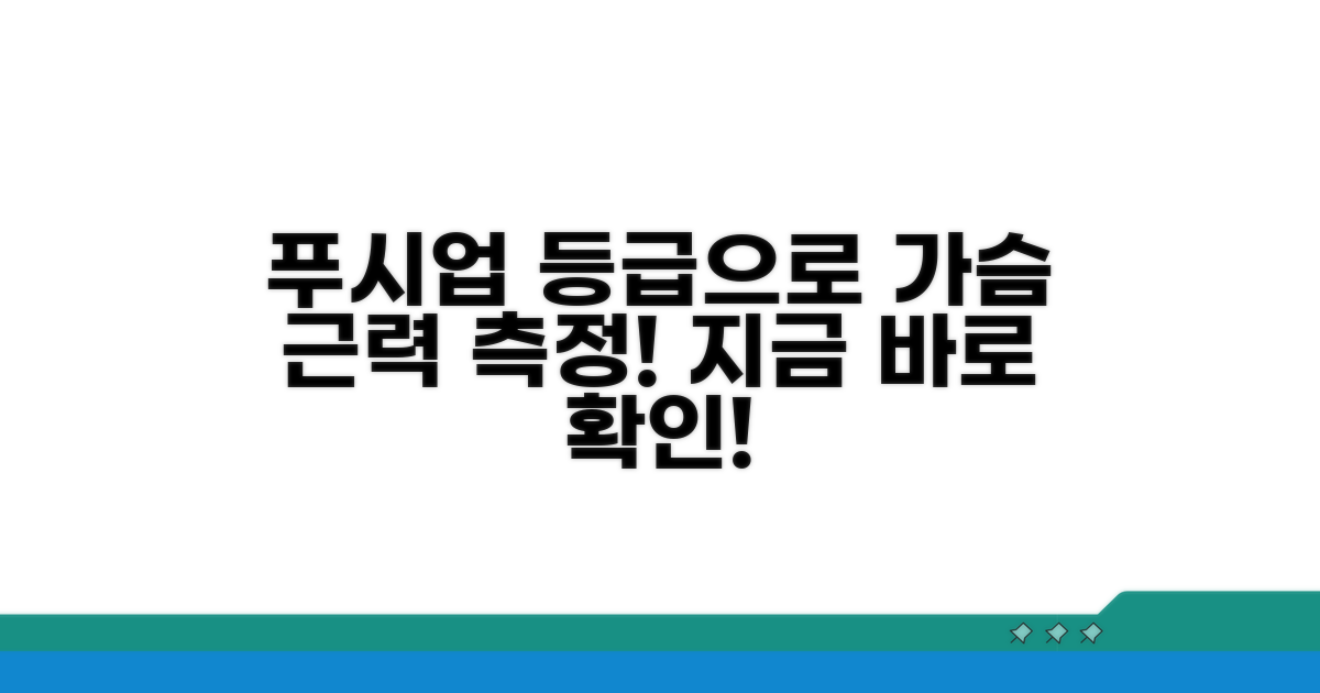 가슴 근력, 푸시업 등급으로 측정!