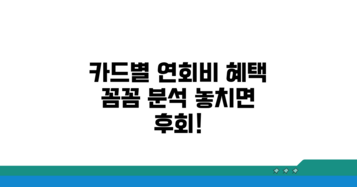 카드별 연회비 혜택 상세 분석