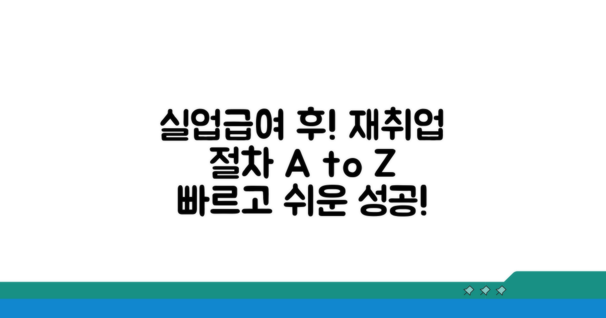 실업급여 수급 후 재취업 절차