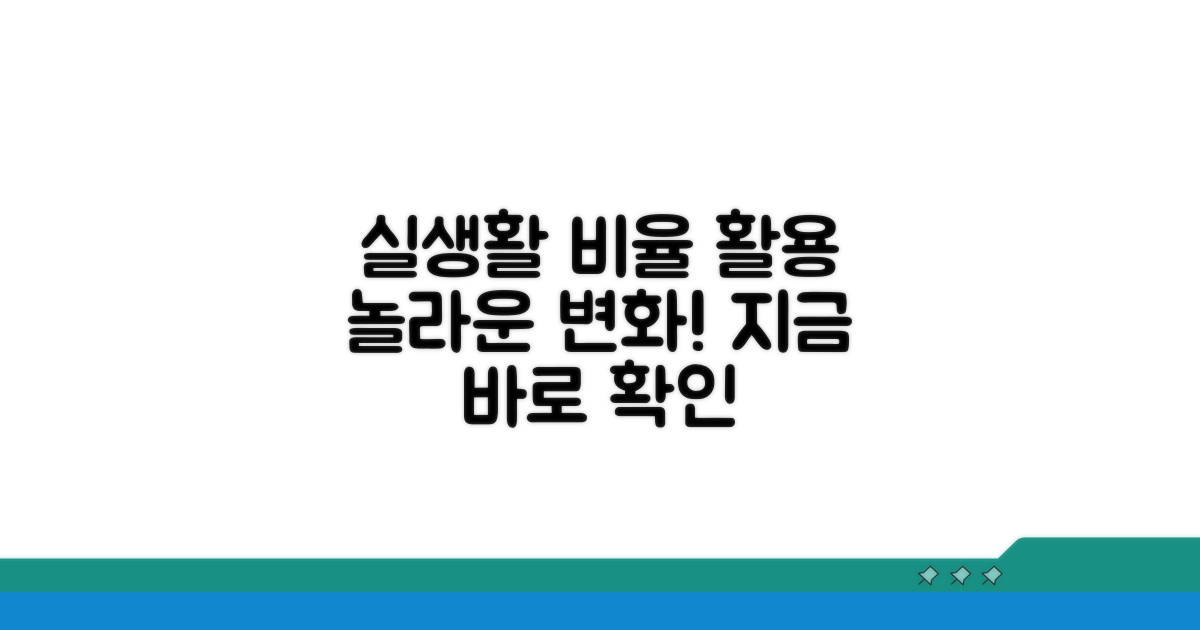 실생활 비율 활용 사례 살펴보기