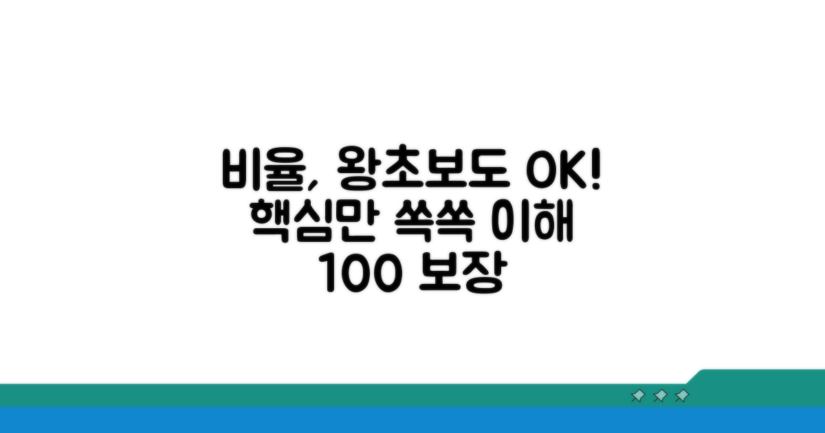 비율 개념, 쉽게 이해하는 방법