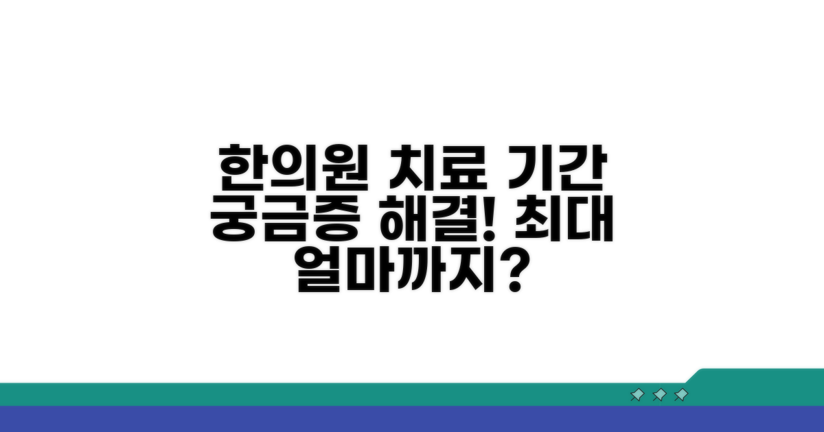 한의원 치료 기간은 얼마까지?