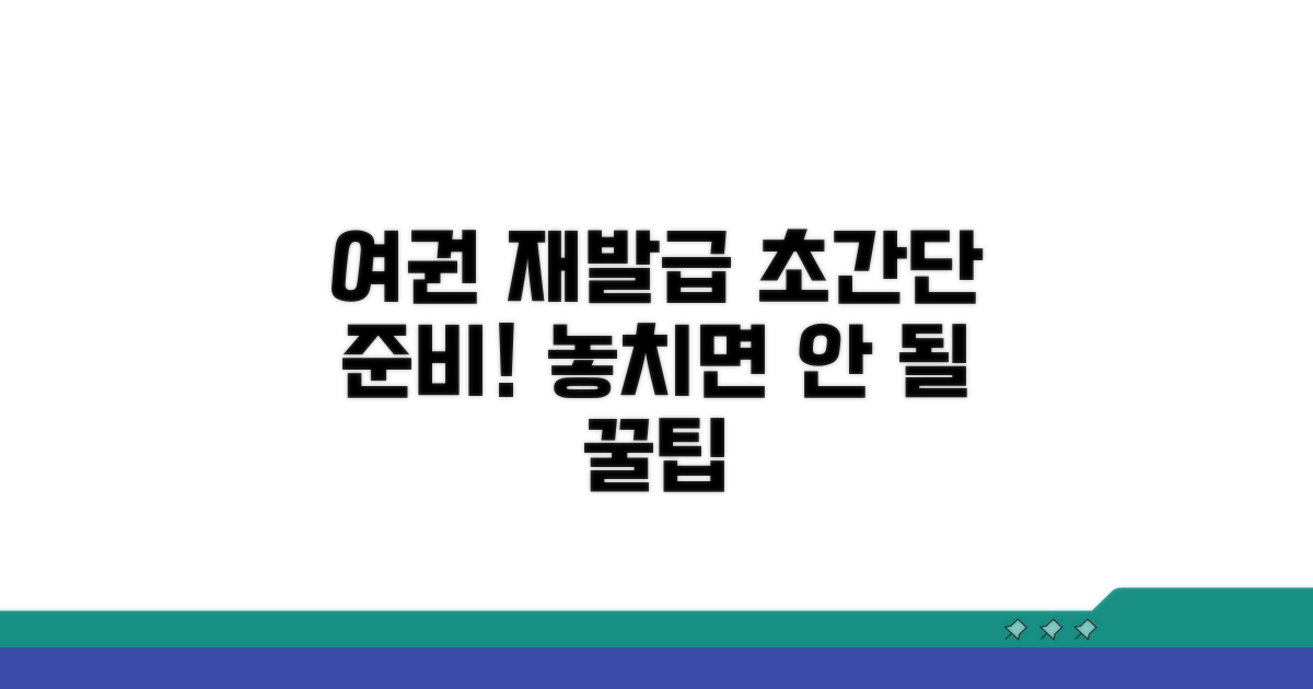 여권 재발급, 이렇게 준비하세요!