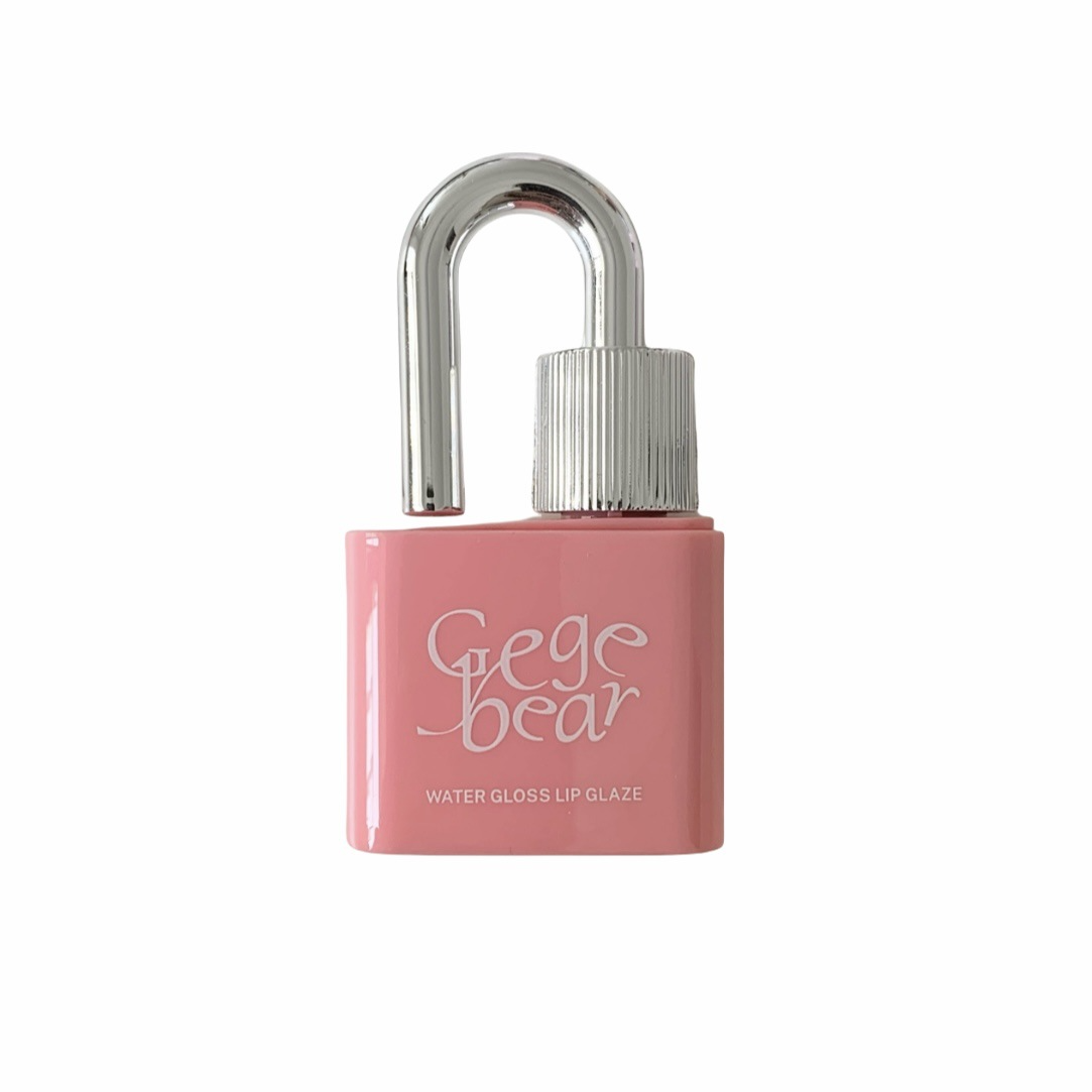 Gege bear 귀여운 자물쇠 틴트 워터 글로우 촉촉 미러 립 틴트 학생 가성비 꾸안꾸 여고생 틴트, 1개, 03# 연차 살구 상세 이미지 2