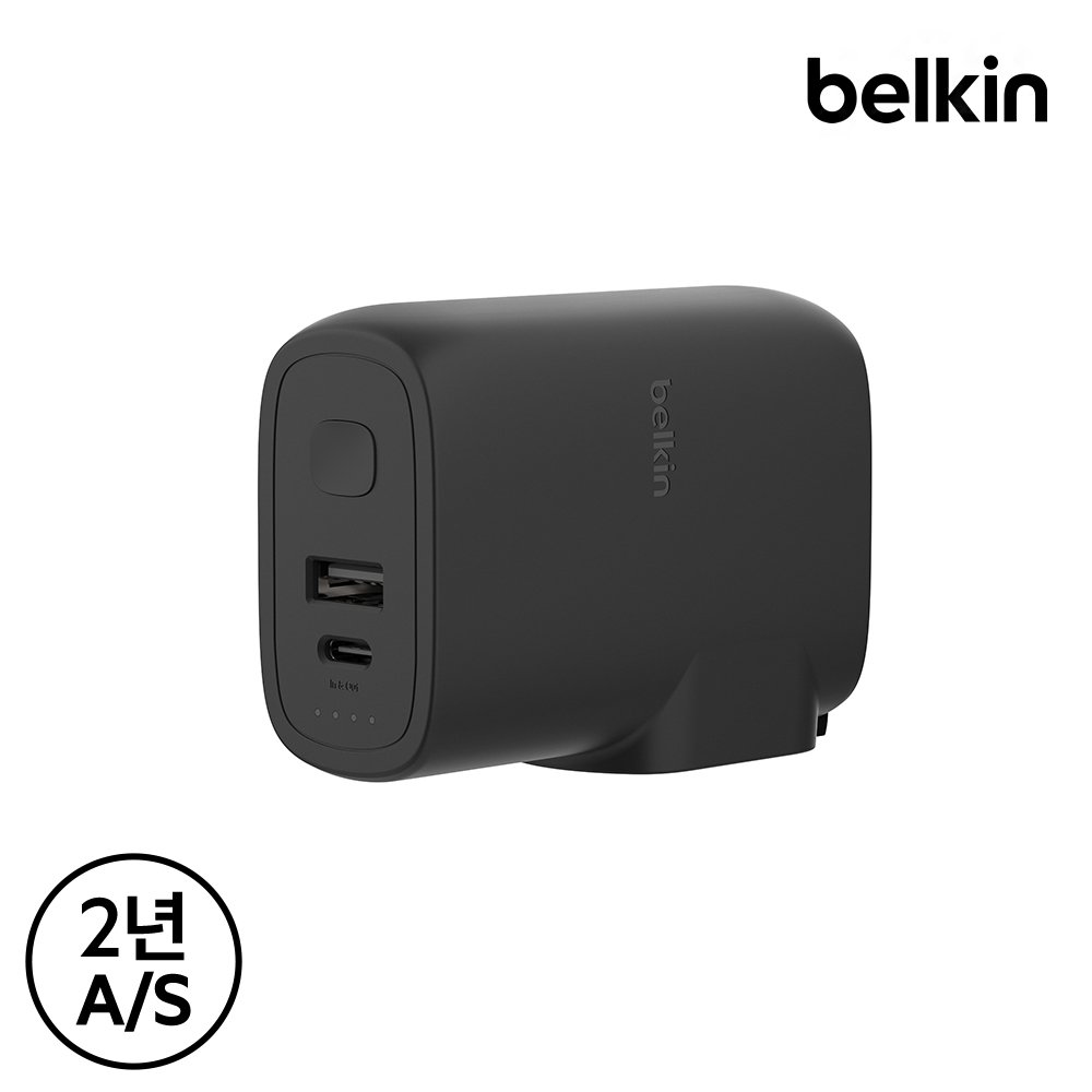 벨킨 하이브리드 25W C타입 PD 3.0 PPS 고속 충전기 + 5K 보조배터리 BPZ003kr 갤럭시 S26 S25 아이폰17 16 기내반입 글로벌 안전인증 상세 이미지 1