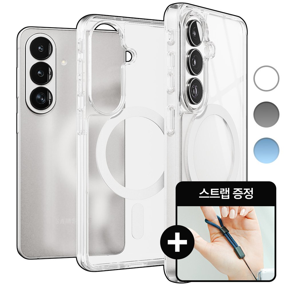 빅쏘 띠부띠부 컬러 범퍼 맥세이프 케이스 투명, 갤럭시S26 플러스 상세 이미지 1