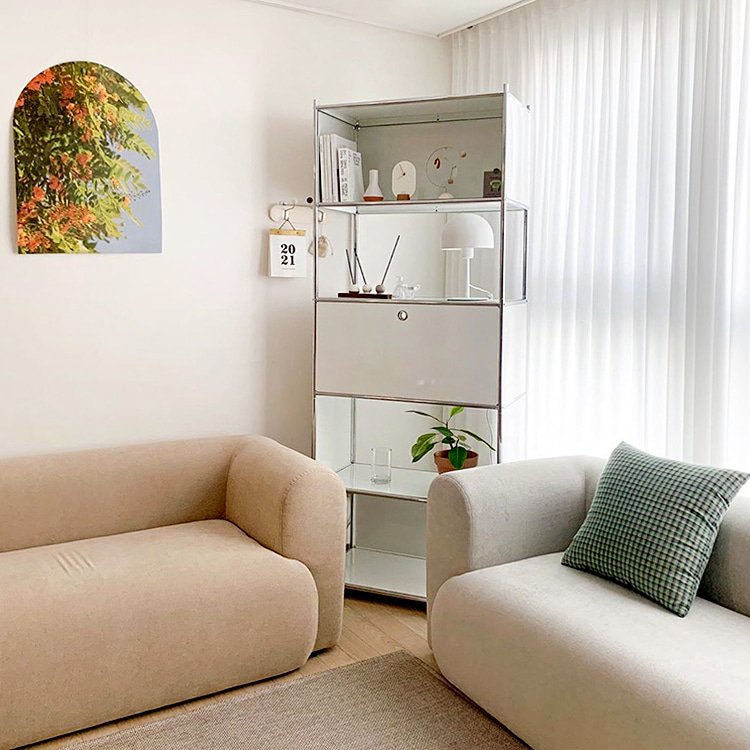 모듈 선반 미드센추리모던 투명 아크릴 미드센츄리 인테리어 5단 상세 이미지 2