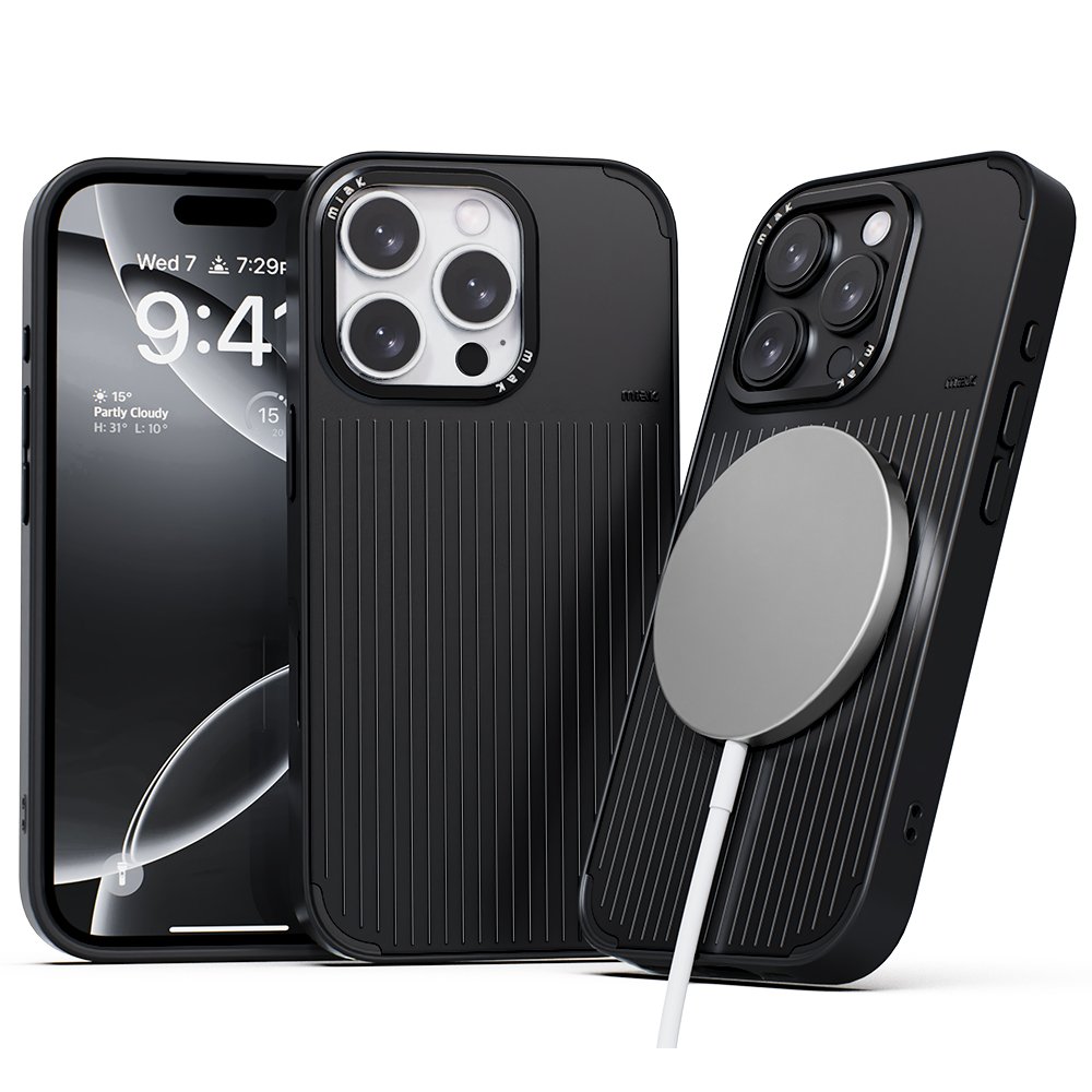 미아크 무드 맥세이프 케이스 스티커 포함 실버, 아이폰16 프로 맥스 상세 이미지 2