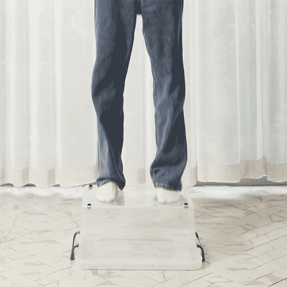 투명 베이직 리빙박스 40L 45L 55L 65L 플라스틱 다용도수납함 상세 이미지 2