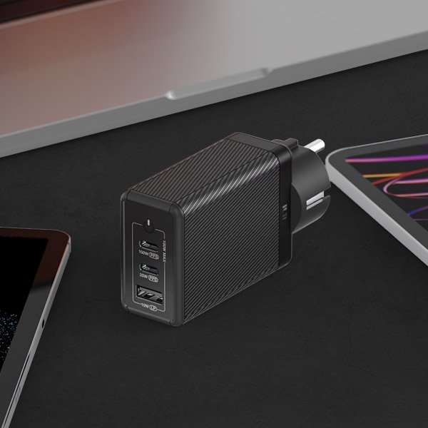 USB PD 100W PPS GaN 접지 멀티 초고속 충전기 GS610 블랙 상세 이미지 2