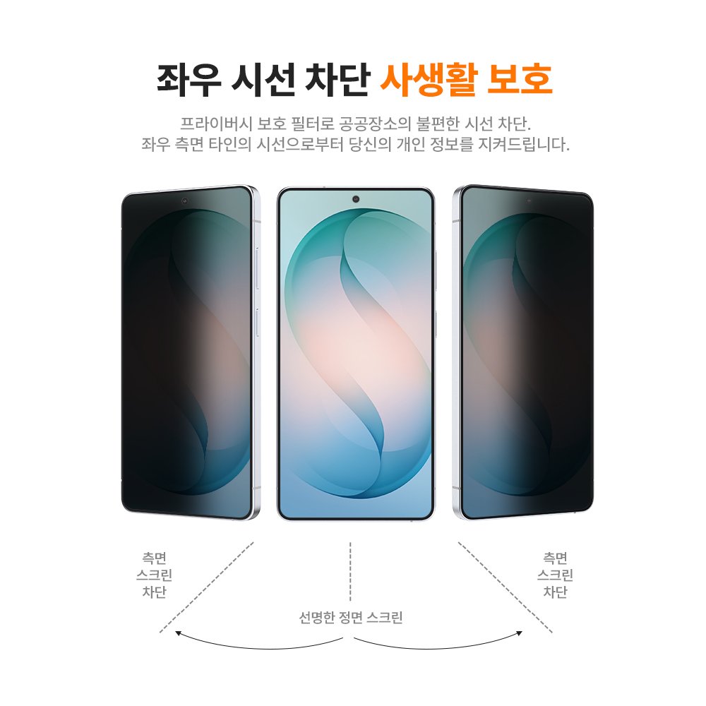 랩씨 리얼 AR 필름 사생활 보호 저반사 초고화질 액정보호필름 갤럭시S26 플러스, 2매입 상세 이미지 2
