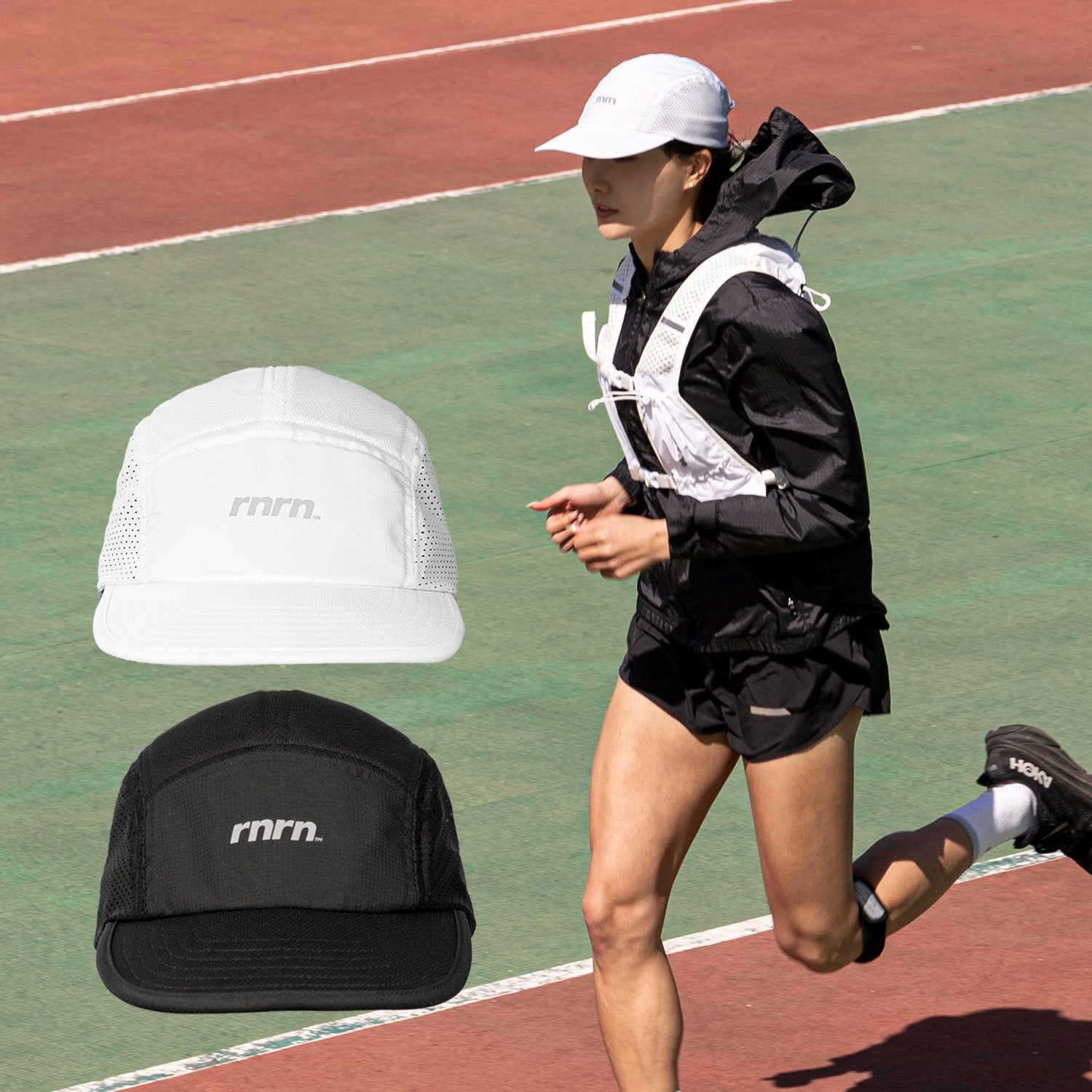 rnrn 러닝모자 런닝 마라톤 테니스 트레일 나일론 깊은 볼캡 대두 상세 이미지 1