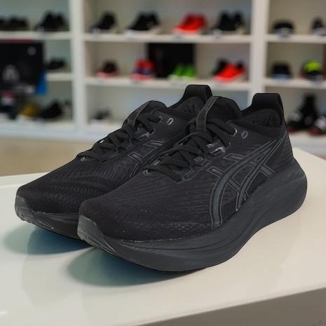 아식스 젤 님버스 27 블랙 2E 스탠다드 러닝화 운동화 남성 1011B958.001 상세 이미지 1