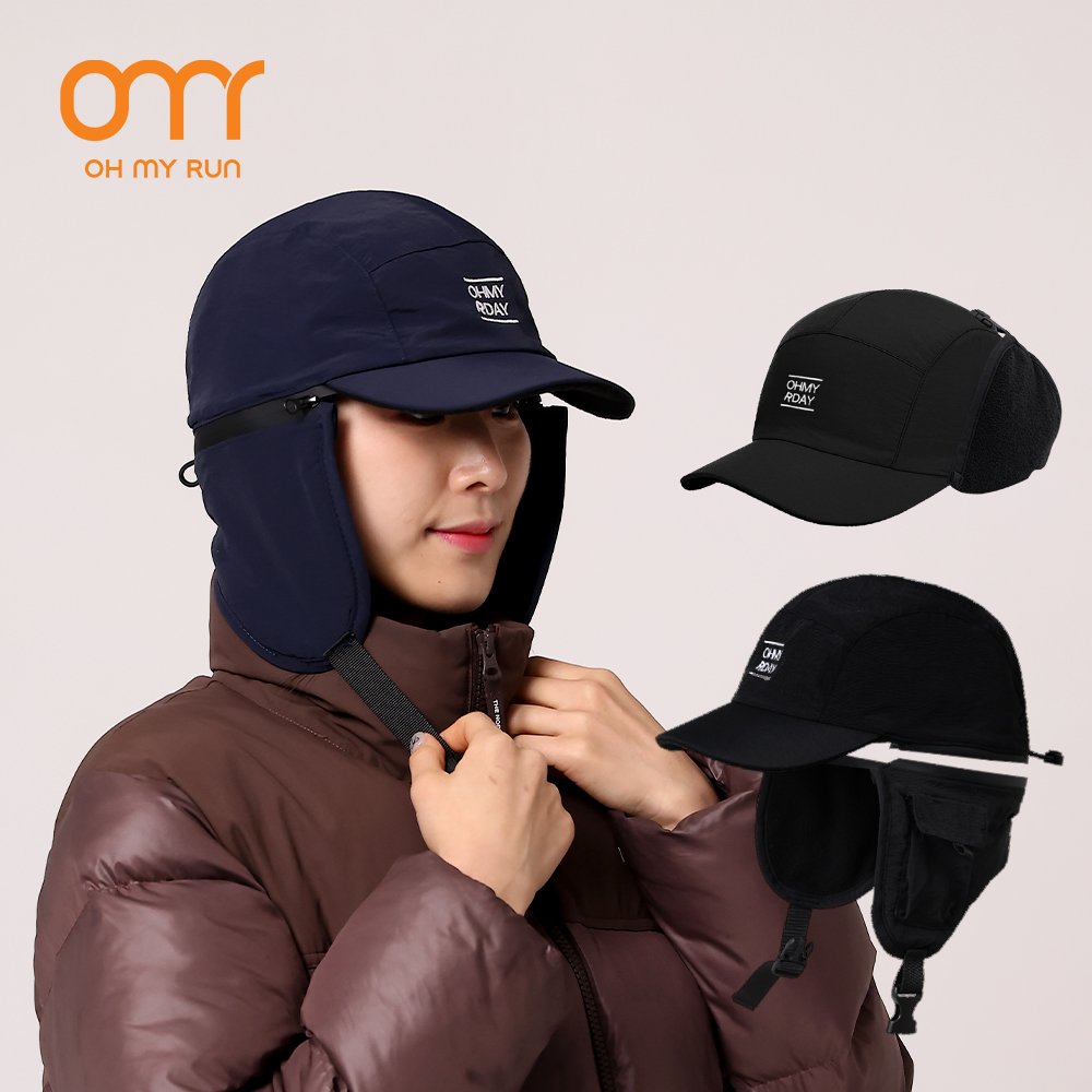 겨울 러닝모자 런닝 마라톤 볼캡 트레일 귀달이모자 등산 상세 이미지 1