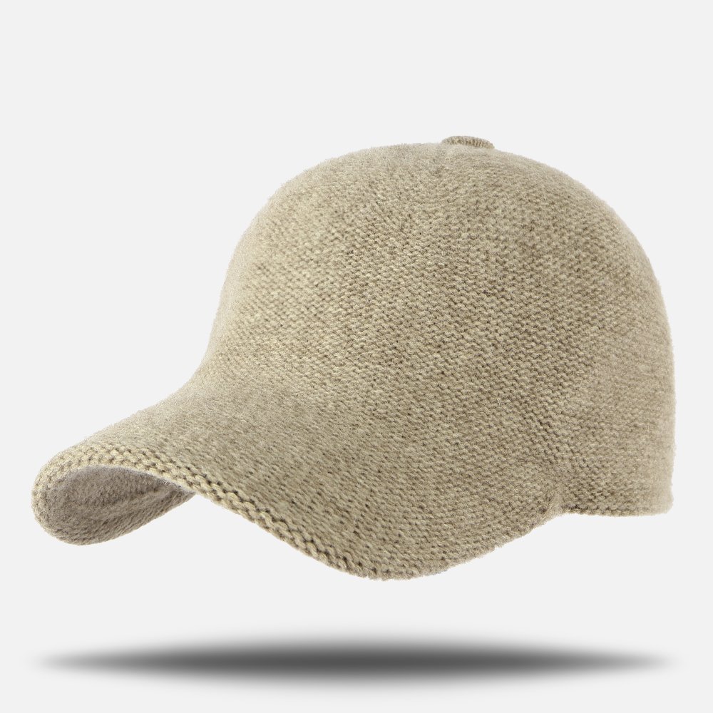 국내제작 겨울 니트캡모자 울소재 베이직 무지 야구모자 상세 이미지 1