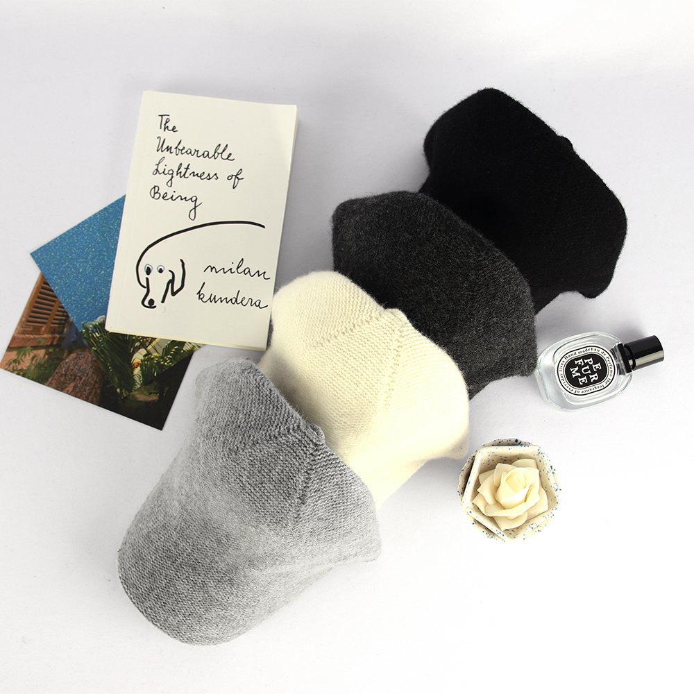 국내제작 겨울 니트캡모자 울소재 베이직 무지 야구모자 상세 이미지 2