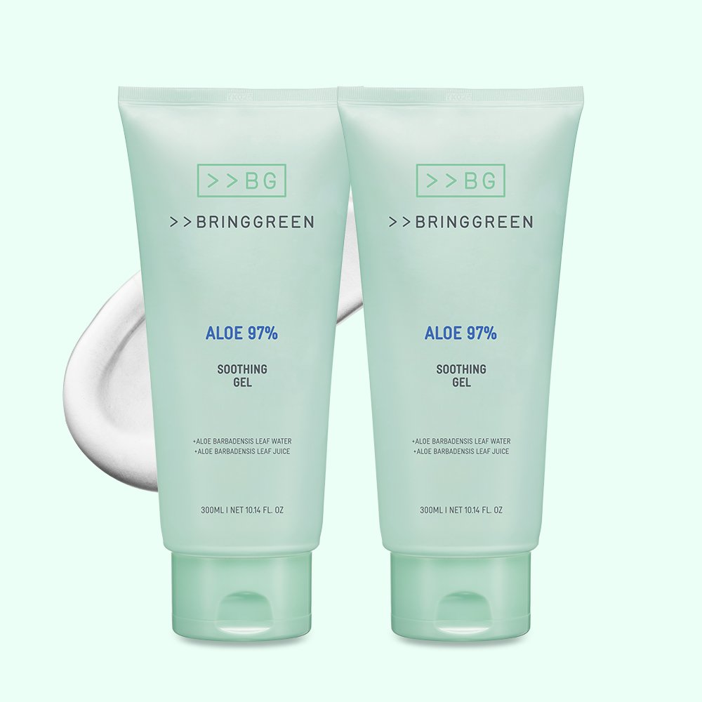 브링그린 알로에 수딩젤 300ml+300ml 상세 이미지 1